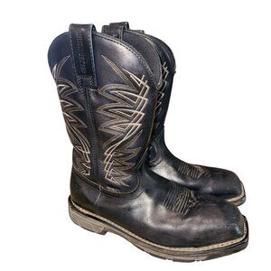 Irish Setter Marshall 8 Black Leather UltraDry Waterproof Steel Toe Work Boots